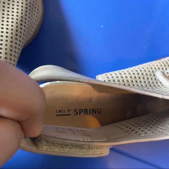 CALL It Spring Lace Open Toe High Heel Tan Sandals - Picture 10 of 13